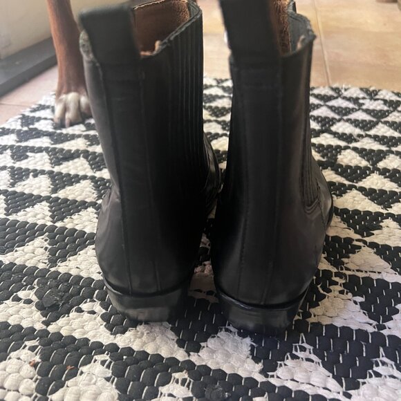 Frye Sacha Chelsea Bootie in Black Leather - Picture 4 of 6